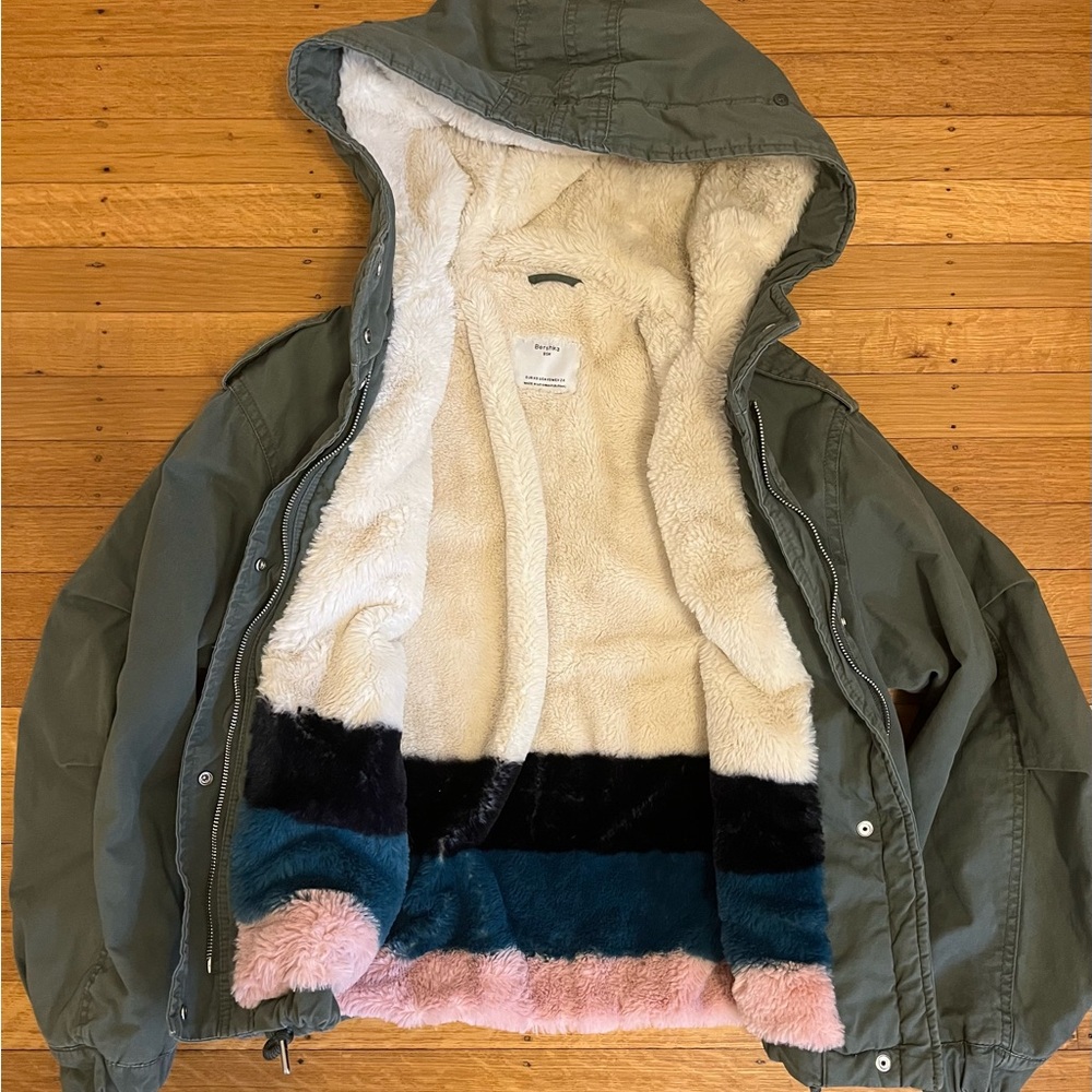 Bershka fur lined jacket